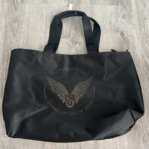 Victoria's Secret Handbags - Victoria's Secret Black and Gold Fashion Show Tote 2025